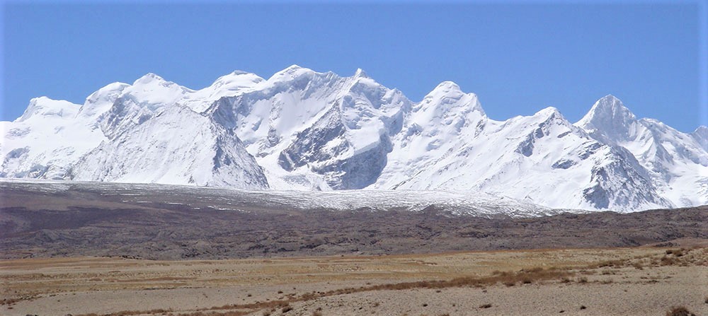 Ganesh Parbat view on the way to Saga